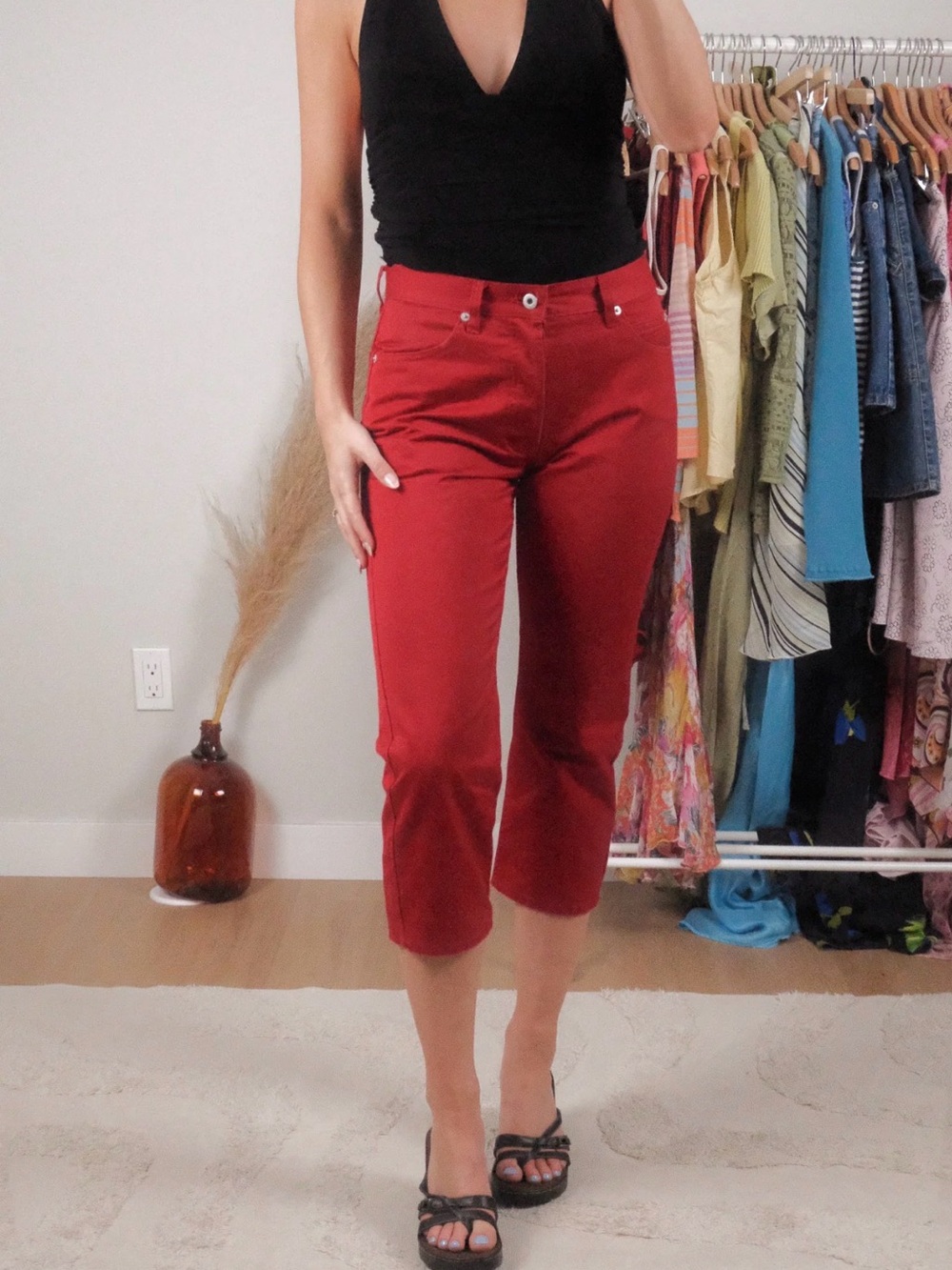 Vintage x 2000 Gap x Cotton Capris (2/4)